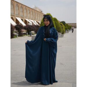 مانتو عبایی چین‌های دلربا ( کد ۱۵) | فروشگاه اینترنتی ریحانه